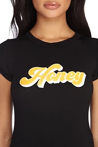 Honey Script Tee