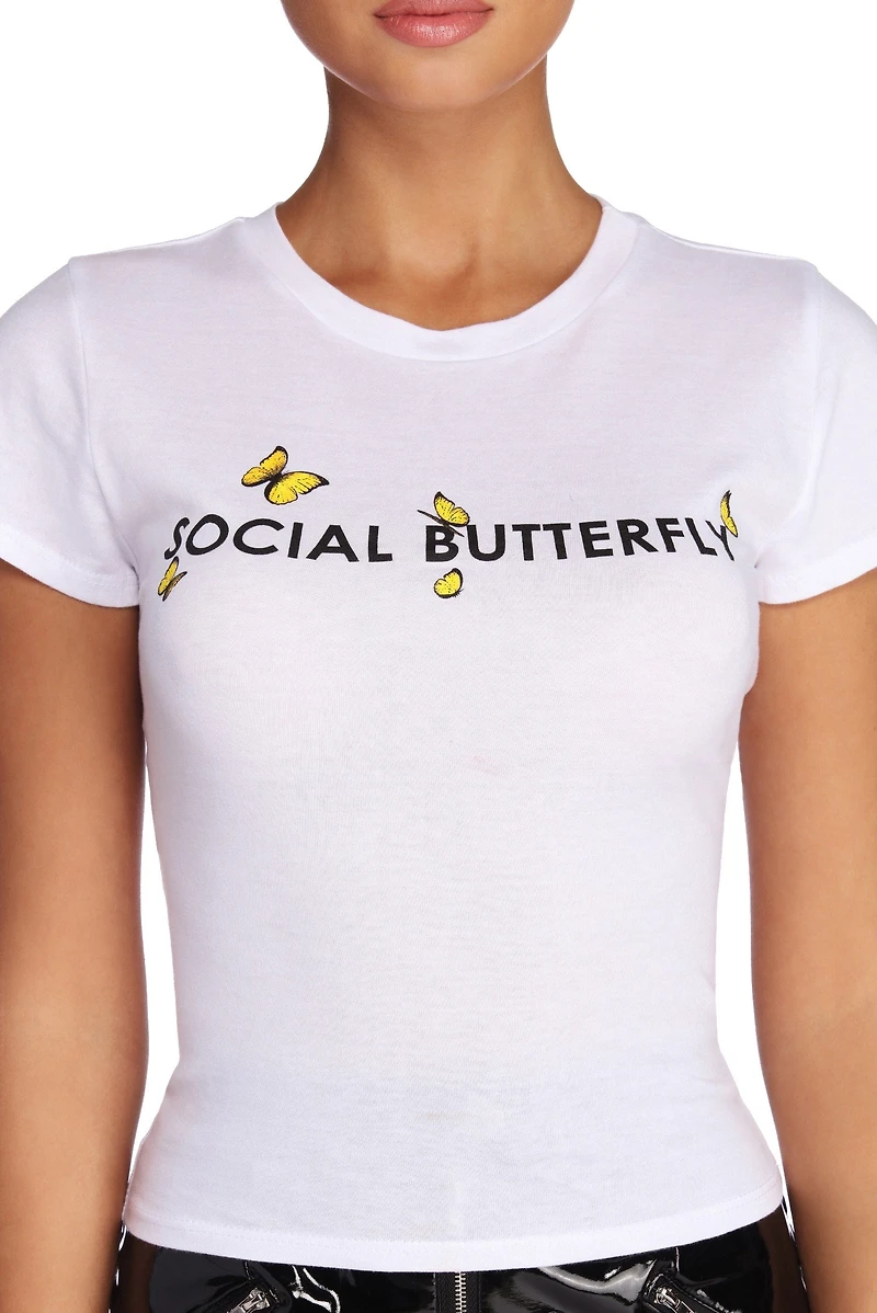 Social Butterfly Tee