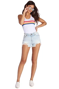 Rainbow Stripe Bodysuit