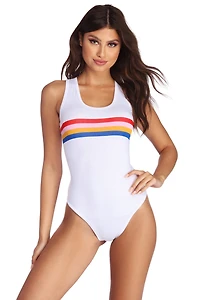 Rainbow Stripe Bodysuit