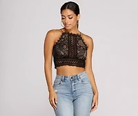 Crochet Queen Crop Top