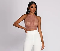 Crochet Queen Crop Top