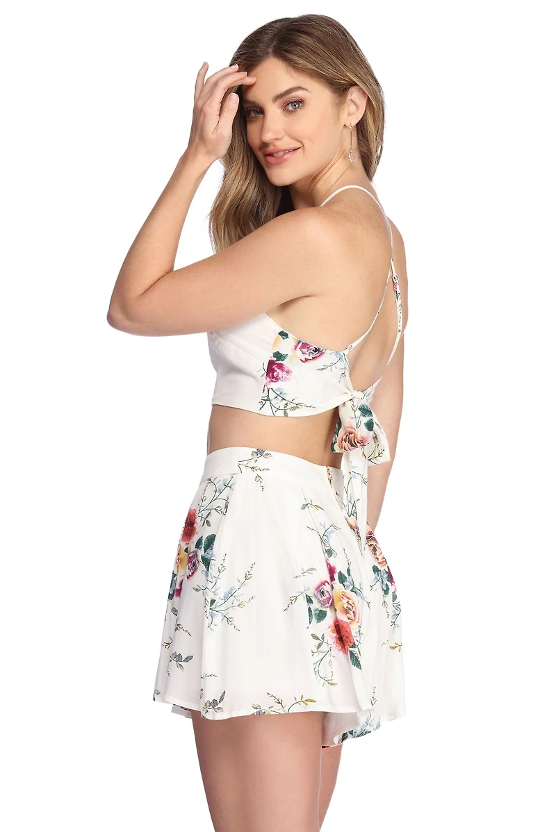 Lovely Floral Crop Top