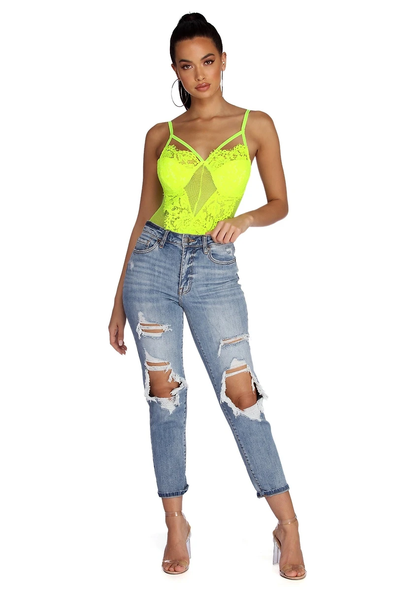 Daring Lace Bodysuit