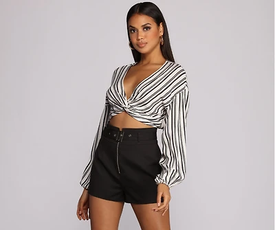 Stripe Vibes Crop Top