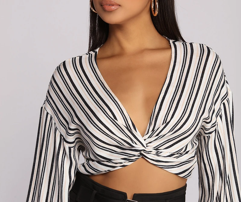 Stripe Vibes Crop Top