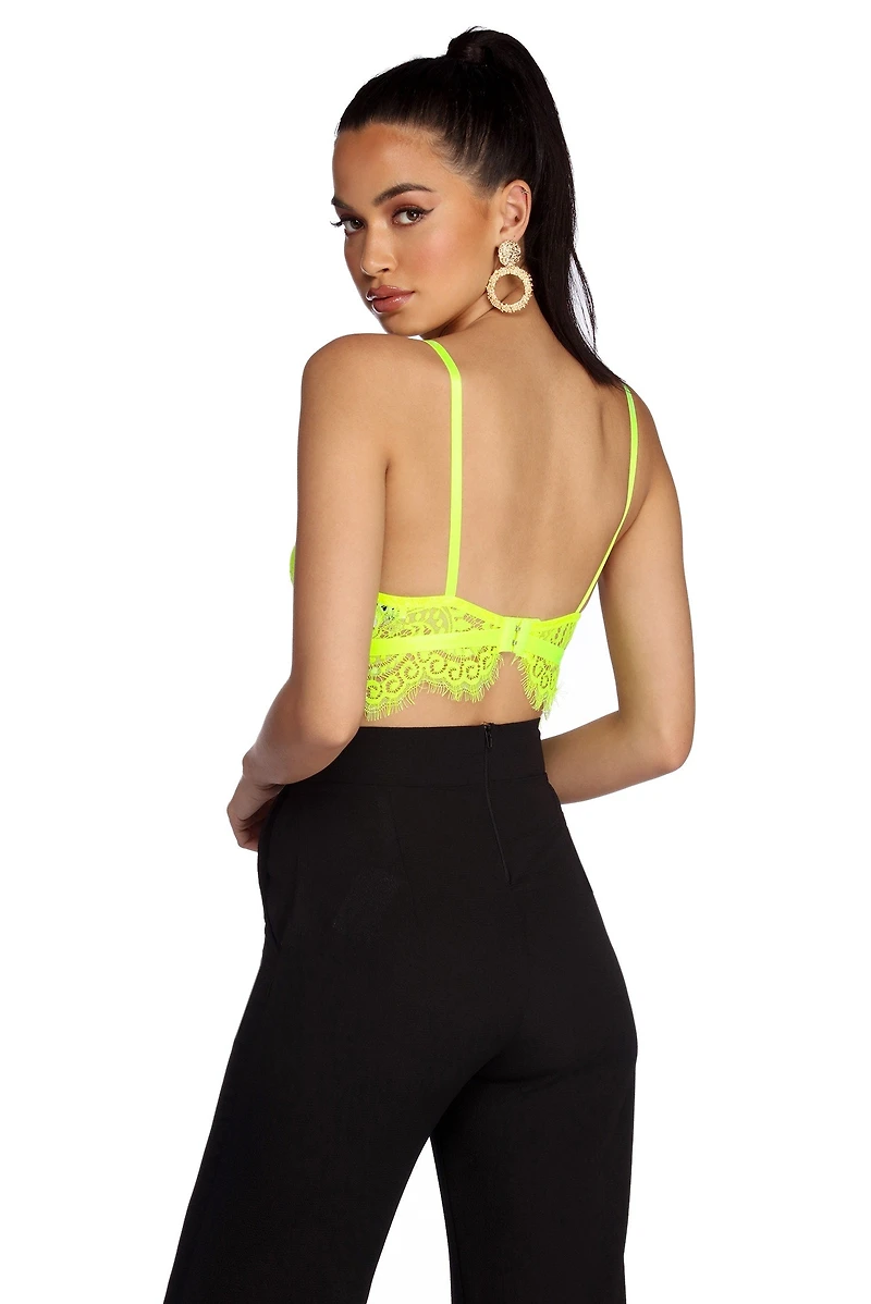 More Glow Lace Bustier