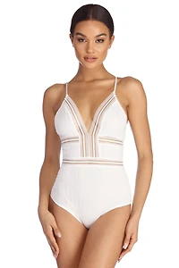 All Lines On You Lace Bodysuit