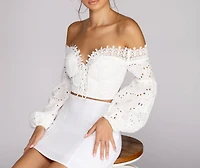 Shoulder Show Off Crop Top