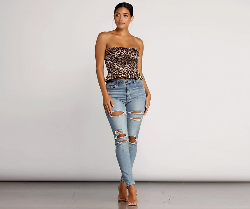 Fierce Feline Tube Top