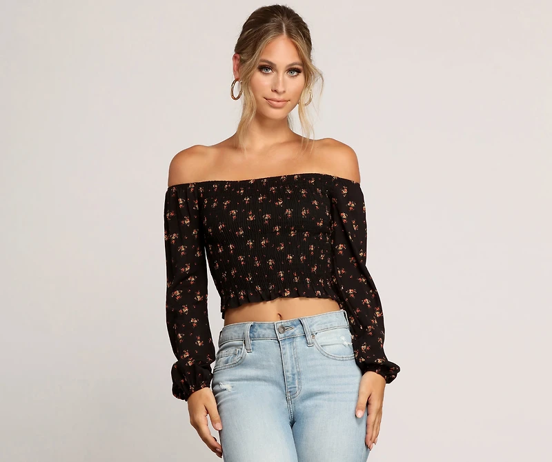 Cutie Floral Smocked Top