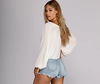 Get Loose Batwing Sleeve Top