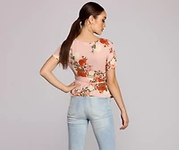 Radiant Peplum Top