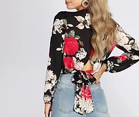 Sweet Intentions Wrap Blouse