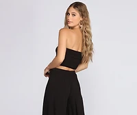 Bahama Breeze Smocked Crop Top