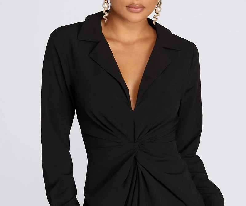 See You Soon Shirt Dress