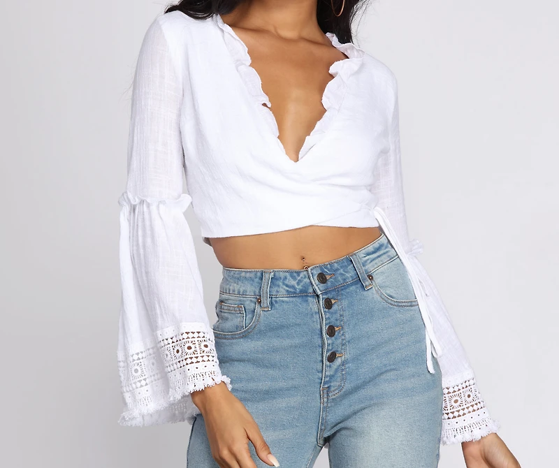 Angel Baby Boho Wrap Blouse