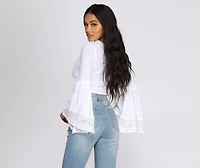Angel Baby Boho Wrap Blouse