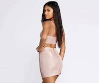 Shimmer Goddess Crop Top