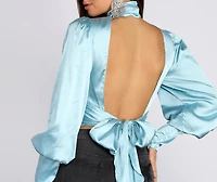 The Luxe Life Satin Blouse
