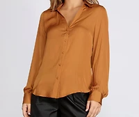 Classically Chic Button Up Blouse