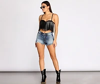Sway To The Beat Fringe Crop Top