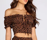 Sassy Spots Crop Top