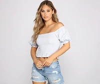 Dainty Daisy Smocked Top