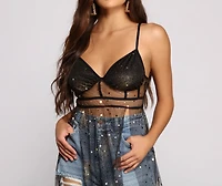 Sparkle Goals Long Mesh Tunic