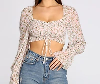 Flowy Floral Crop Top