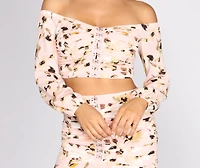 Hooked On Florals Crop Top