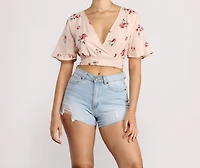 Sunny Side Floral Crop Top