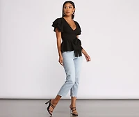 Get That Classic Vibe Peplum Top