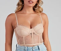 Lace Appeal Scalloped Bustier