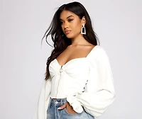 Sultry Stunner Corset Crop Top