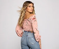 Effortless Style Floral Crop Top