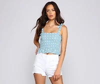 Flirty Boho Style Peplum Top