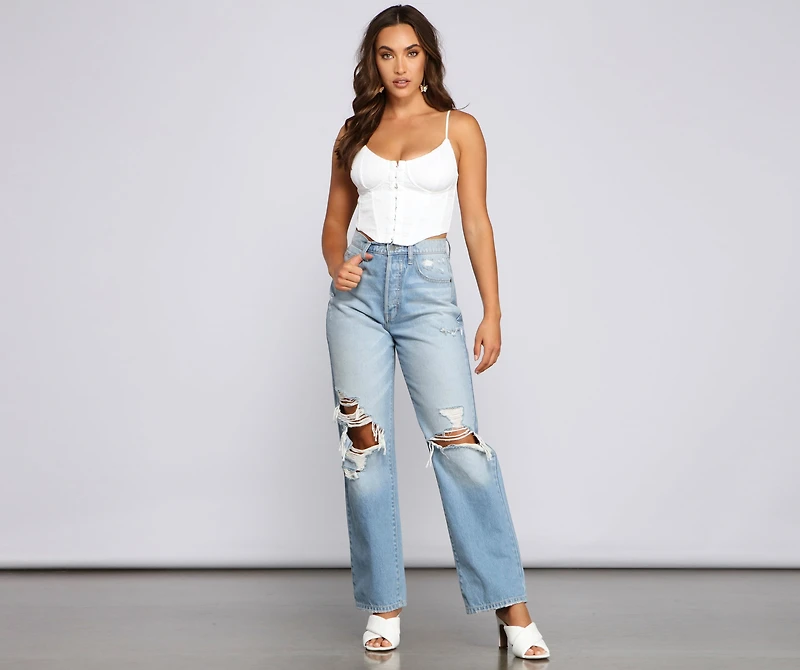 Instant Classic Corset Crop Top