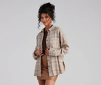 Button Up Fab Flannel Top