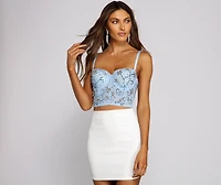 Feelin' Flawless Embellished Bustier