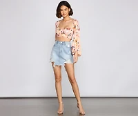 Flirty Floral Crop Top