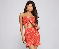 Such A Charmer Ditsy Floral Smocked Tube Top