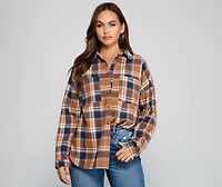 Button Up Fab Flannel Top