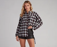 Button Up Fab Flannel Top