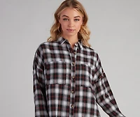 Button Up Fab Flannel Top