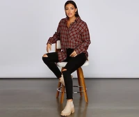 Mad About It Plaid Button Down Shirt
