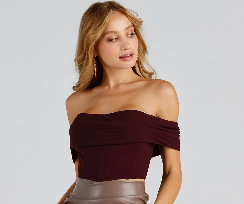 Riviera Draped Corset Top