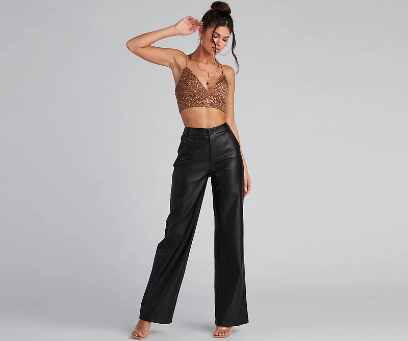 Glitzy Moment Sequin Knit Top