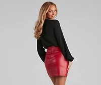 Stylish Allure Surplice Plunge Neck Bodysuit