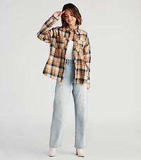 Button Up Fab Flannel Top